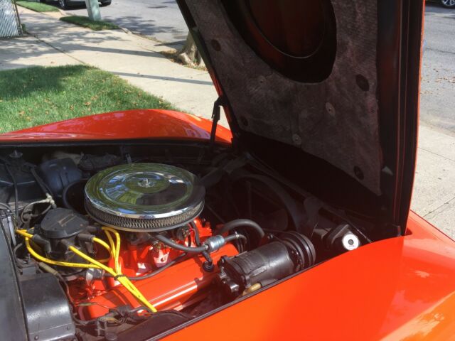 1975 Orange Chevrolet Corvette Coupe