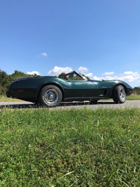 1975 Green Chevrolet Corvette Convertible