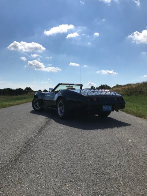 1975 Green Chevrolet Corvette Convertible