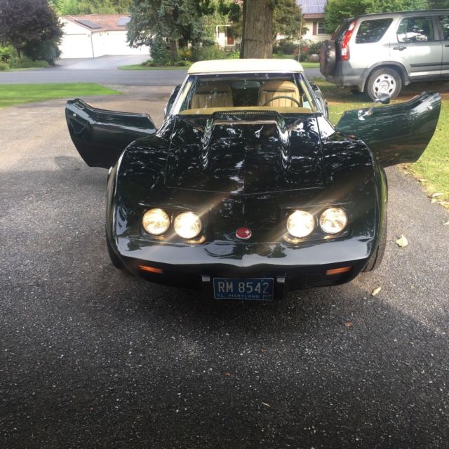 1975 Green Chevrolet Corvette Convertible