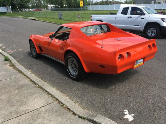 1975 Orange Chevrolet Corvette Coupe