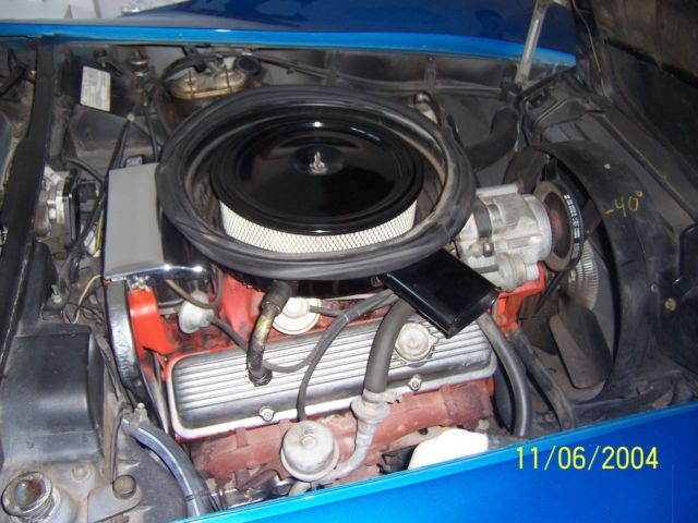 1975 Blue Chevrolet Corvette Convertible