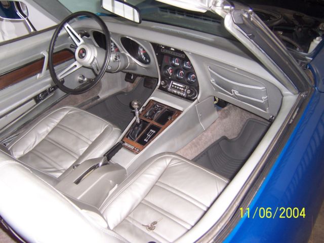 1975 Blue Chevrolet Corvette Convertible
