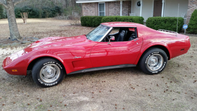 1975 Red Chevrolet Corvette Coupe