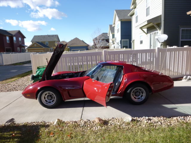 1975 Red Chevrolet Corvette Coupe