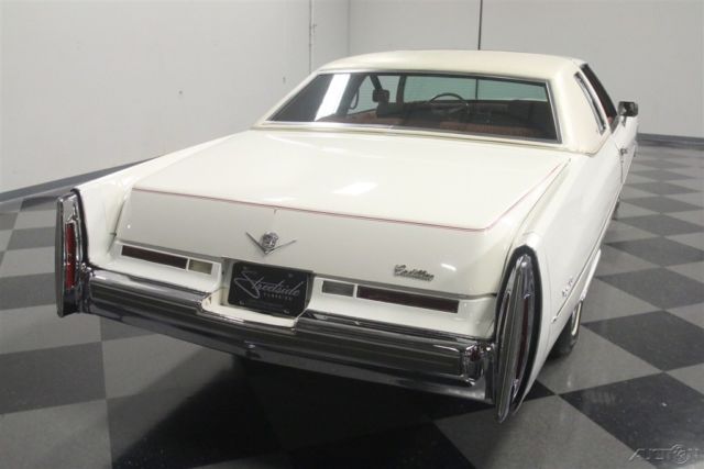 1975 White Cadillac Coupe Deville