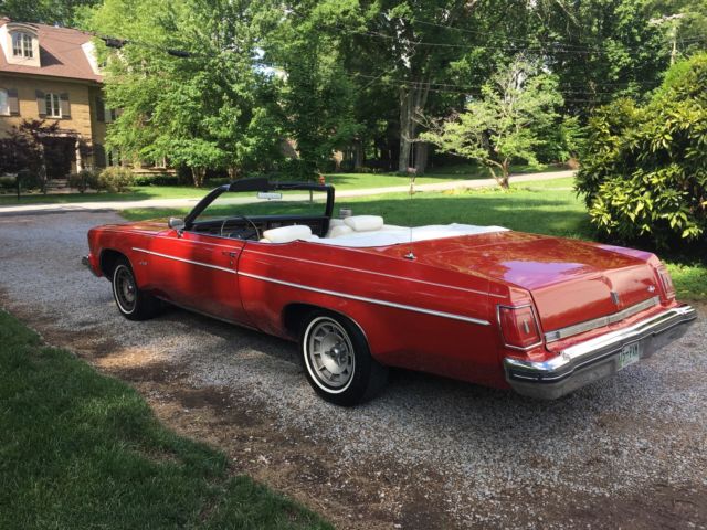 1975 Red Oldsmobile Eighty-Eight Convertible
