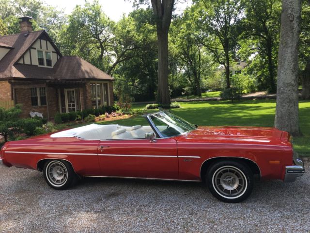 1975 Red Oldsmobile Eighty-Eight Convertible