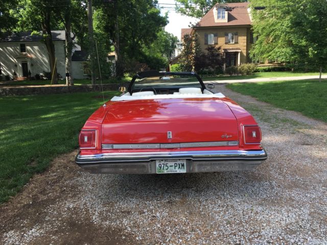 1975 Red Oldsmobile Eighty-Eight Convertible