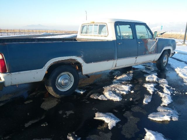 1975 Blue Plymouth D200 Crew Cab Pickup
