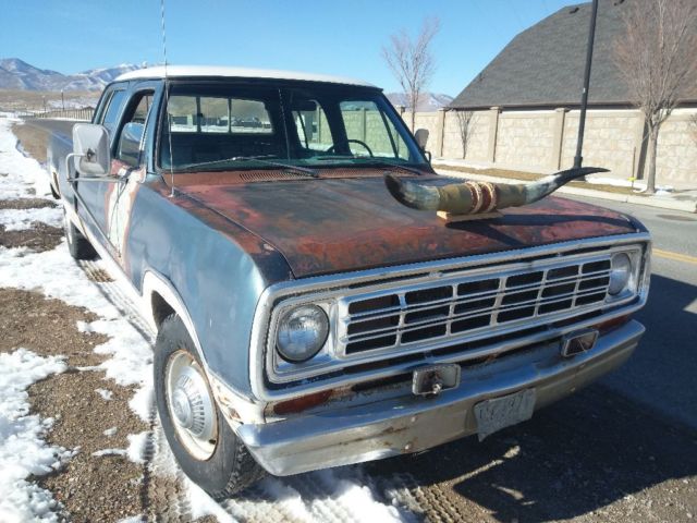 1975 Blue Plymouth D200 Crew Cab Pickup