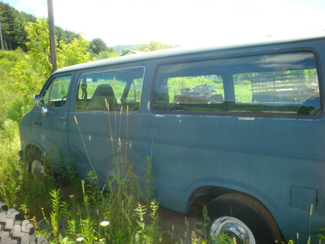 1975 Blue Dodge Ram Van Standard Passenger Van