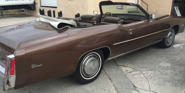 1975 Brown Cadillac Eldorado Convertible
