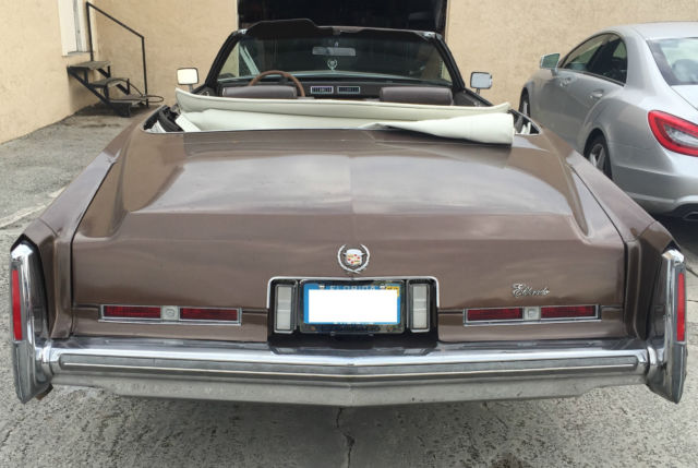 1975 Brown Cadillac Eldorado Convertible