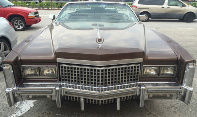 1975 Brown Cadillac Eldorado Convertible