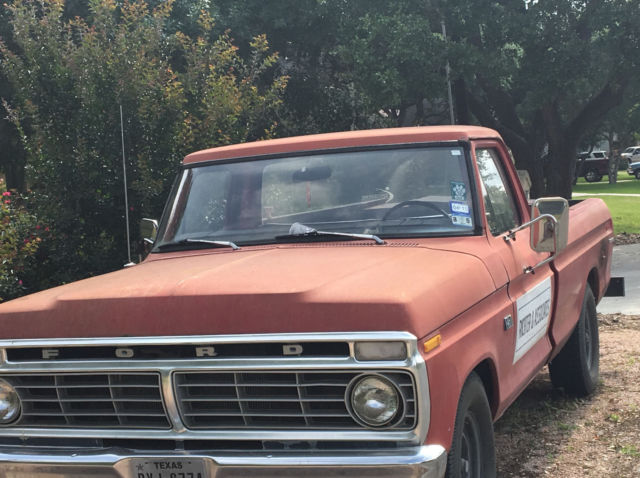 1975 Red Ford F-250 Cab & Chassis