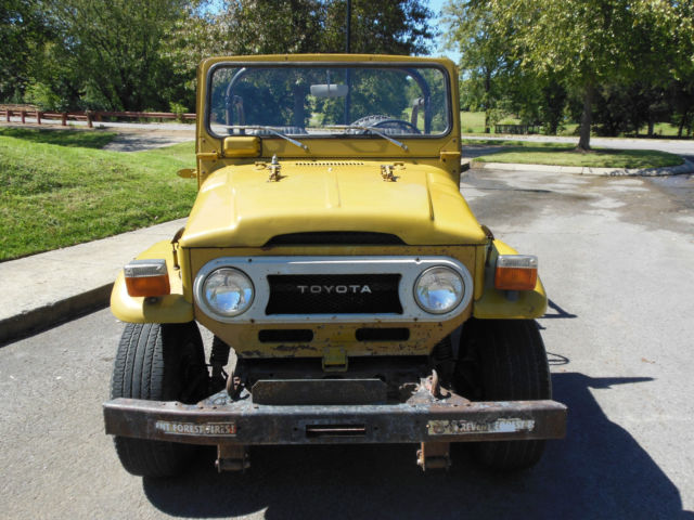1975 Yellow Toyota Land Cruiser SUV