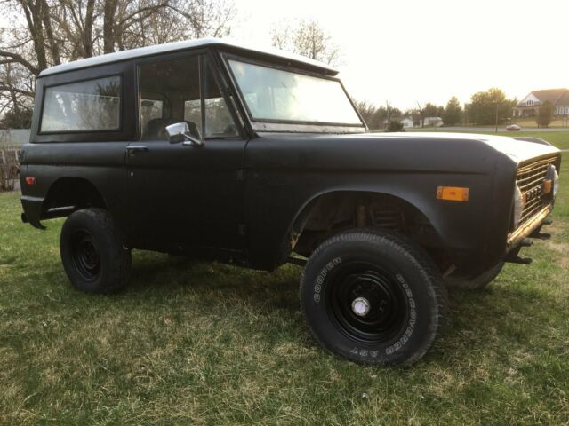 1975 Black Ford Bronco Power Steering