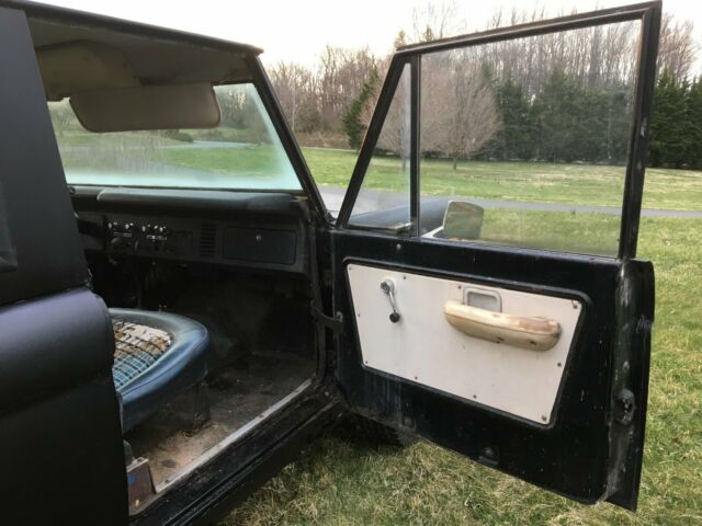 1975 Black Ford Bronco Power Steering