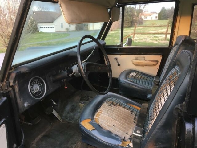 1975 Black Ford Bronco Power Steering