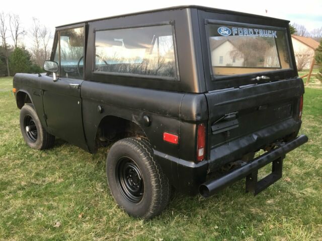 1975 Black Ford Bronco Power Steering