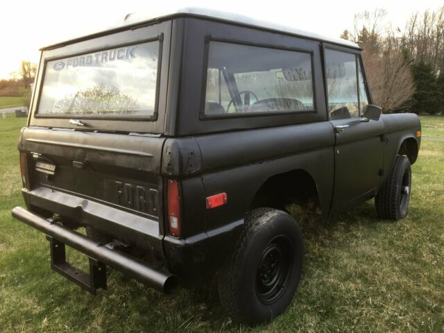 1975 Black Ford Bronco Power Steering