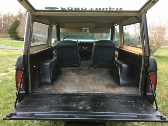 1975 Black Ford Bronco Power Steering