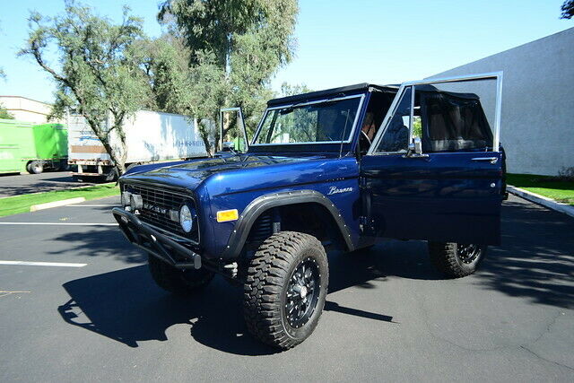 1975 Blue Ford Bronco Convertible