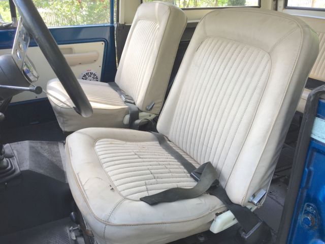 1975 Blue Ford Bronco Hard Top Convertible