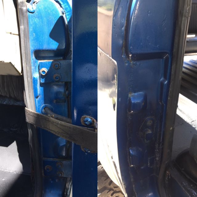 1975 Blue Ford Bronco Hard Top Convertible