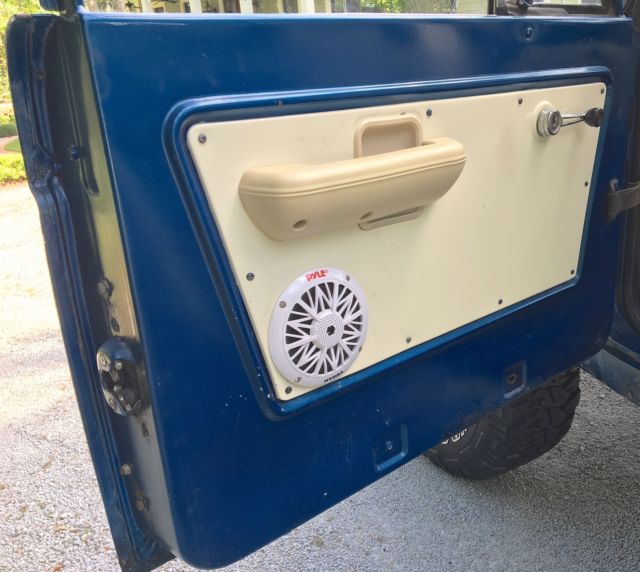 1975 Blue Ford Bronco Hard Top Convertible