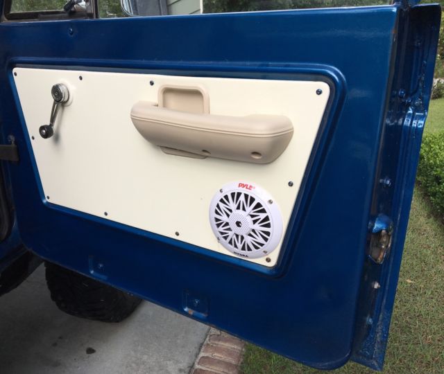 1975 Blue Ford Bronco Hard Top Convertible