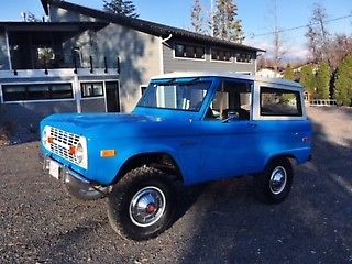 1975 Blue Ford Bronco Convertible
