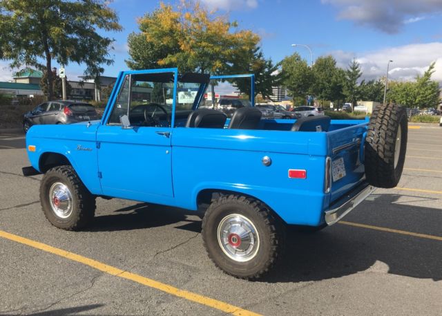1975 Blue Ford Bronco Convertible