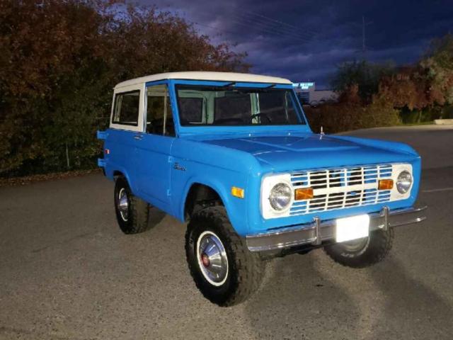 1975 Blue Ford Bronco Convertible