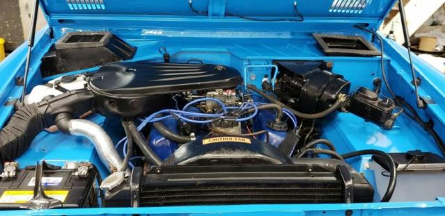 1975 Blue Ford Bronco Convertible