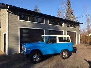 1975 Blue Ford Bronco Convertible