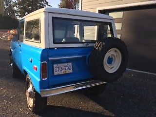 1975 Blue Ford Bronco Convertible