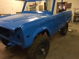 1975 Blue Ford Bronco Convertible