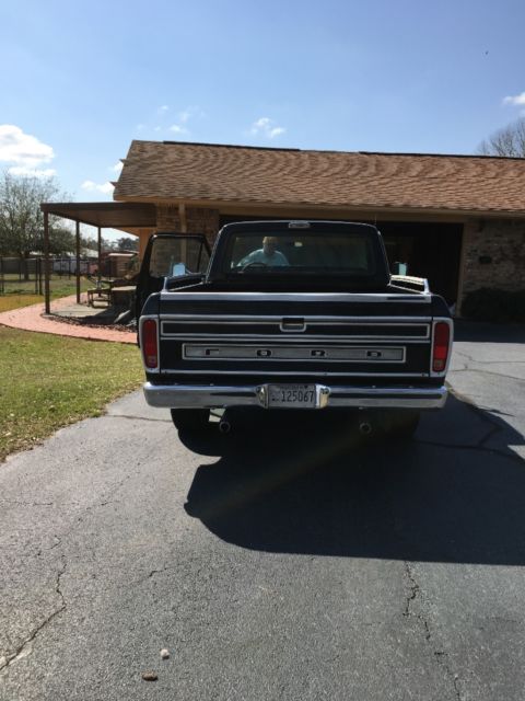 1975 Black Ford F-100 Standard Cab Pickup