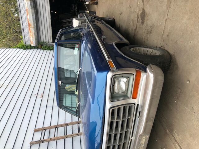 1975 Blue Ford F-150 Extended Crew Cab Pickup