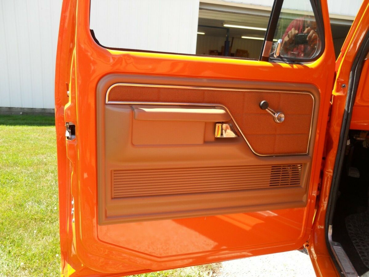 1975 Orange Ford F-150 Standard Cab Pickup