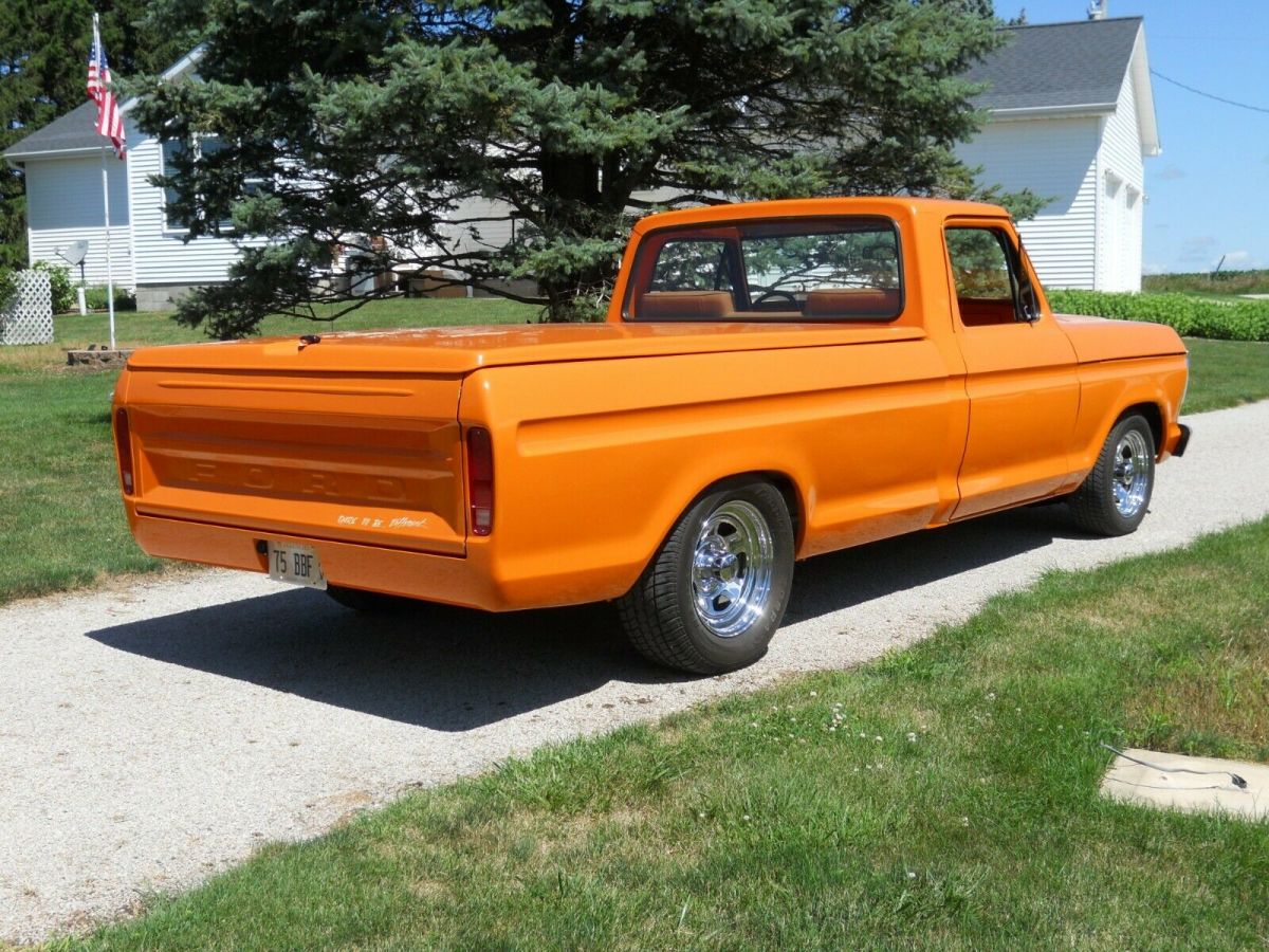 1975 Orange Ford F-150 Standard Cab Pickup