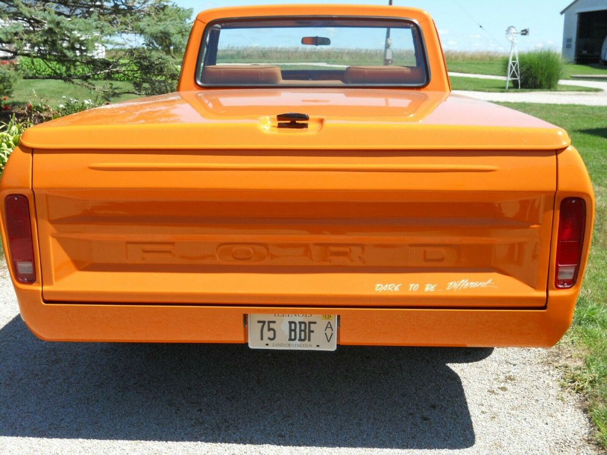 1975 Orange Ford F-150 Standard Cab Pickup