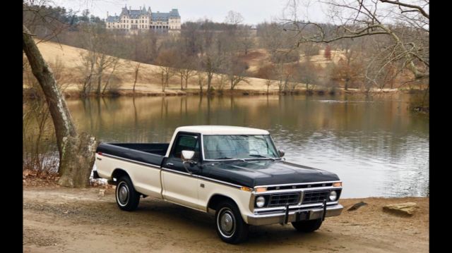 1975 Black Ford F-150 Standard Cab Pickup
