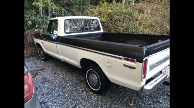 1975 Black Ford F-150 Standard Cab Pickup