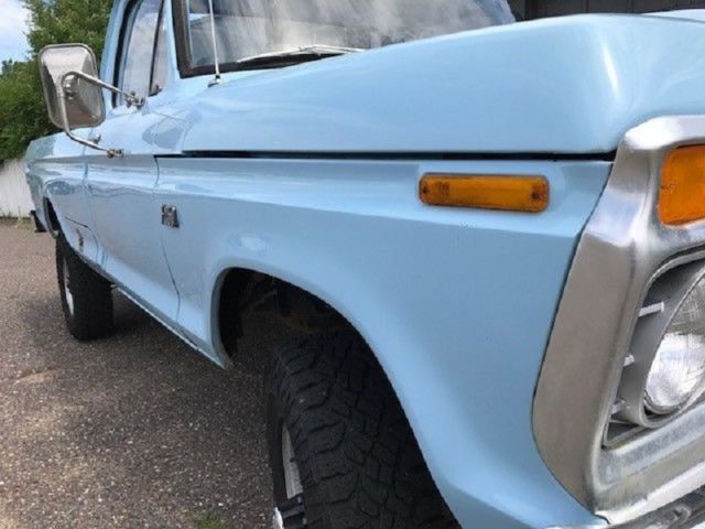 1975 Blue Ford F-250 Standard Cab Pickup