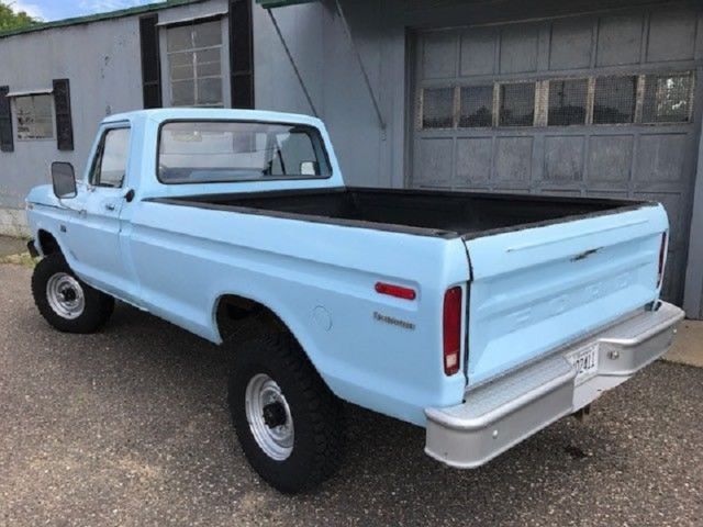 1975 Blue Ford F-250 Standard Cab Pickup
