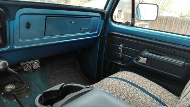 1975 Blue Ford F-250 Crew Cab Pickup