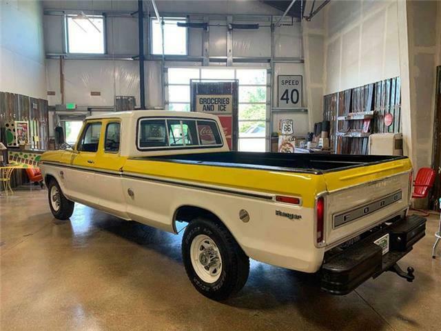 1975 Yellow Ford F-250 Pickup Truck
